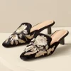 Carolina Embroidered Mule