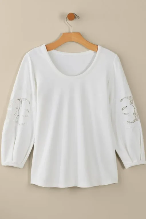 Charmaine Embroidered French Terry Top
