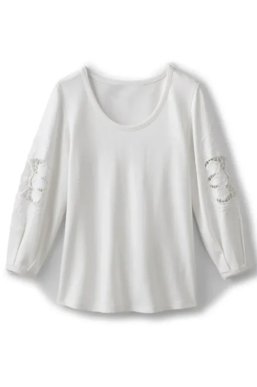 Charmaine Embroidered French Terry Top