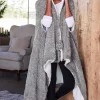 Chenille Sherpa Wearable Throw