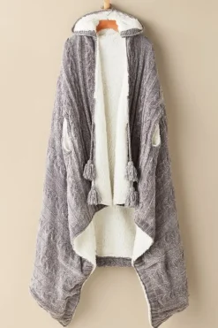 Chenille Sherpa Wearable Throw