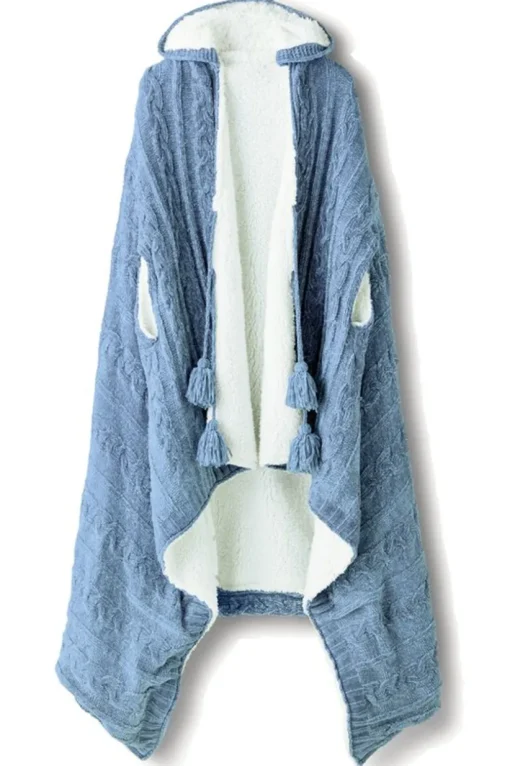 Chenille Sherpa Wearable Throw
