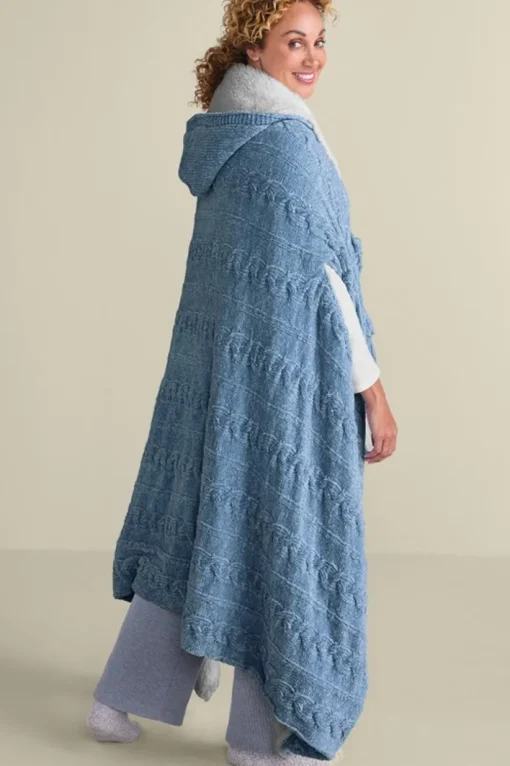 Chenille Sherpa Wearable Throw