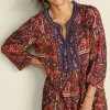 Cindra Embroidered Gauze Tunic