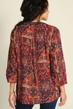 Cindra Embroidered Gauze Tunic