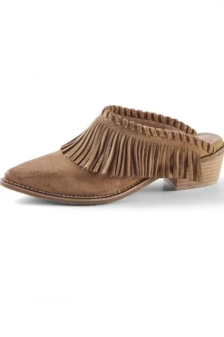 Dabney Fringe Suede Mules