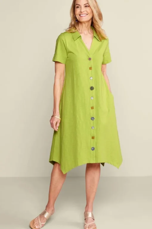 Danielle Button Dress
