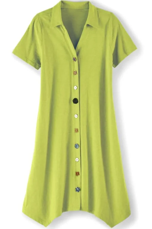 Danielle Button Dress
