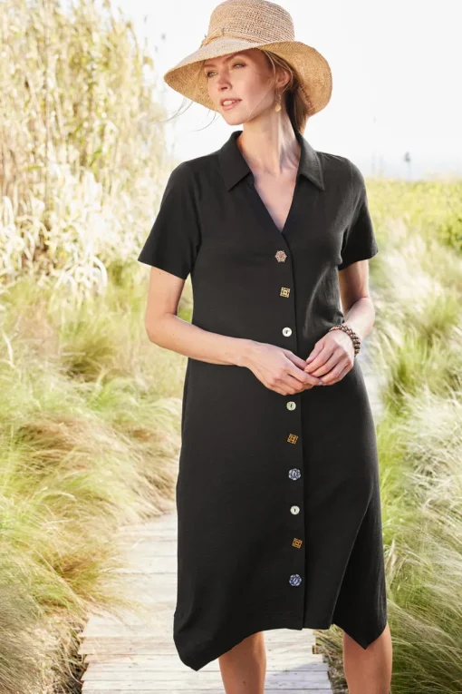 Danielle Button Dress