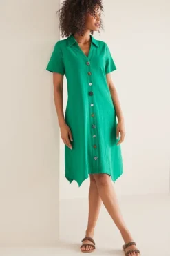 Danielle Button Dress