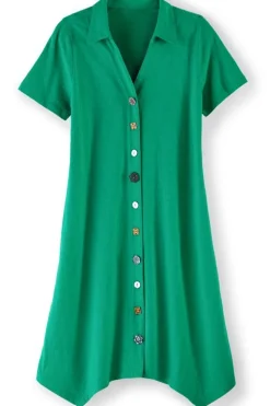 Danielle Button Dress