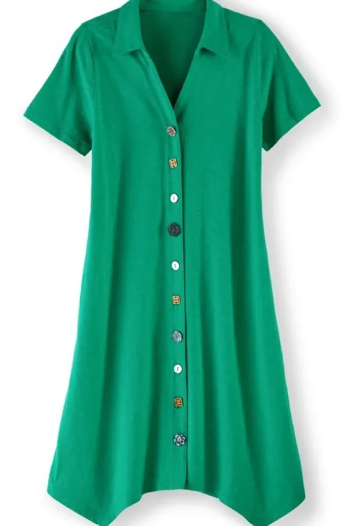 Danielle Button Dress