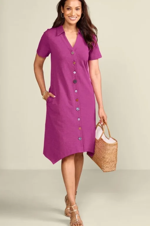 Danielle Button Dress