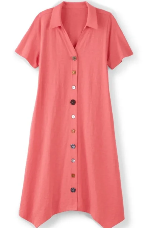 Danielle Button Dress