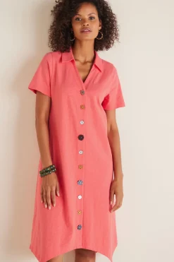 Danielle Button Dress