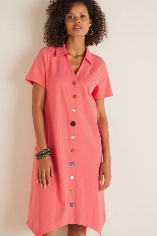 Danielle Button Dress