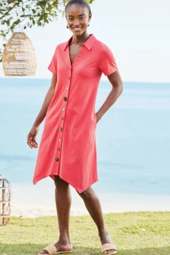 Danielle Button Dress