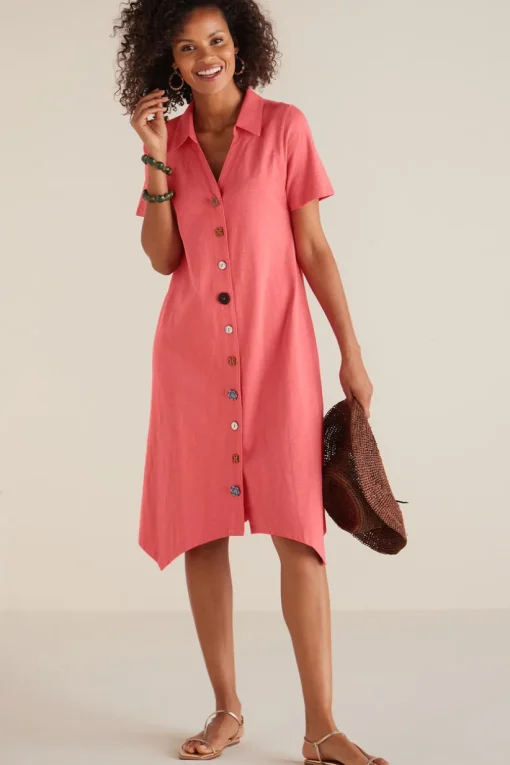 Danielle Button Dress