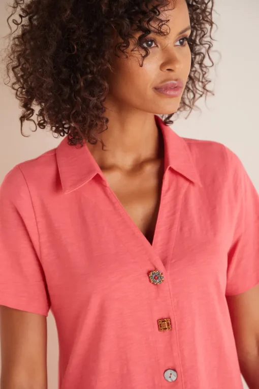 Danielle Button Dress