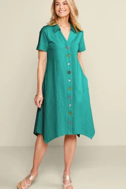 Danielle Button Dress