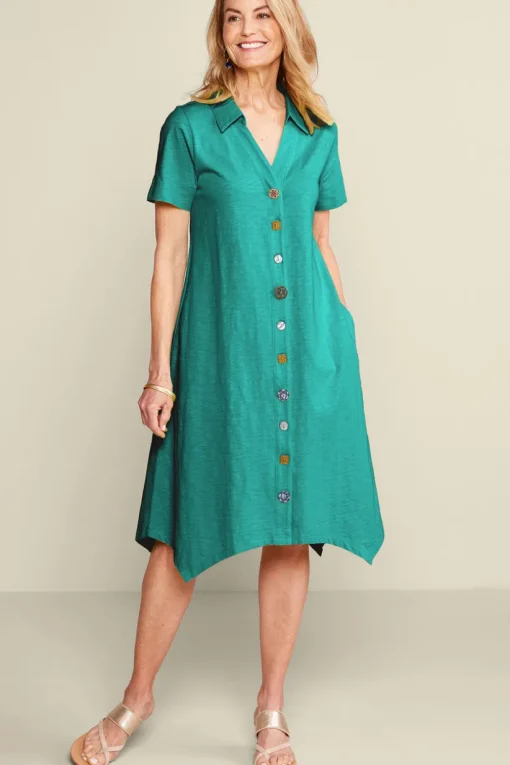 Danielle Button Dress