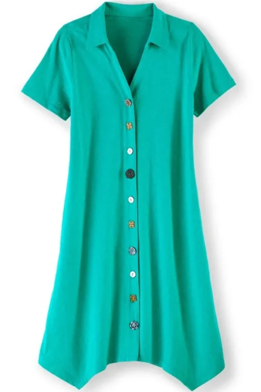 Danielle Button Dress