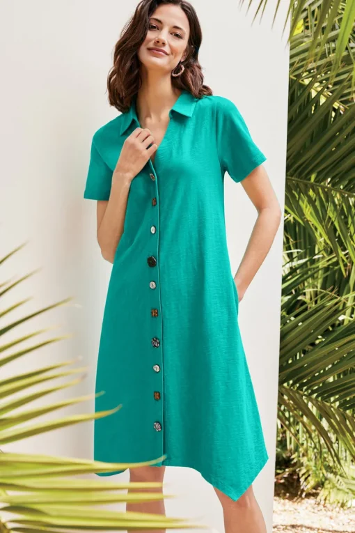 Danielle Button Dress