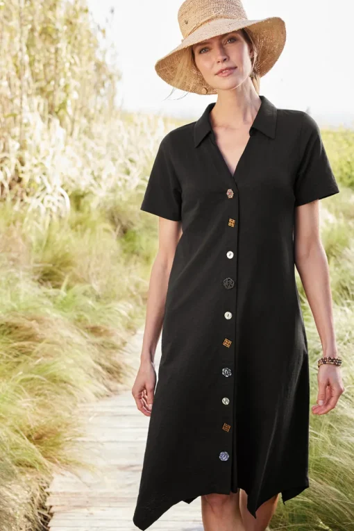 Danielle Button Dress