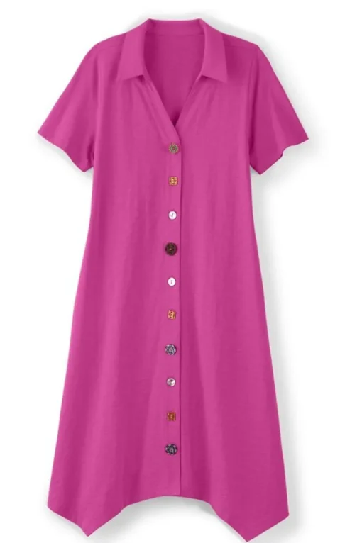 Danielle Button Dress