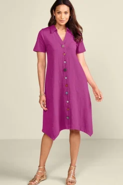 Danielle Button Dress