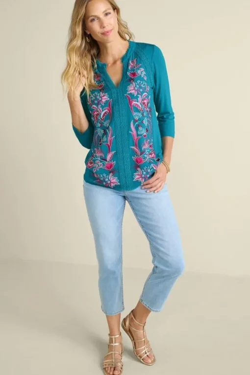 Delsie Embroidered Top