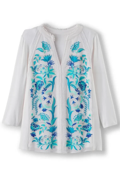 Delsie Embroidered Top