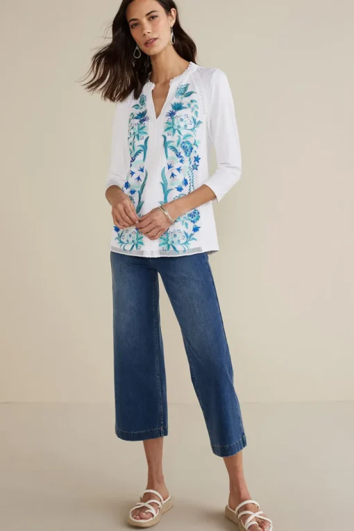 Delsie Embroidered Top