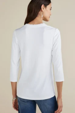 Delsie Embroidered Top