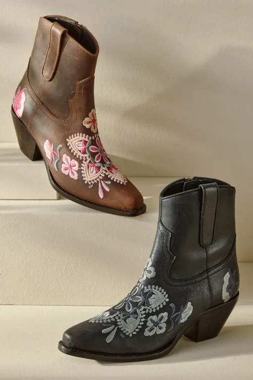 Diba True Cainsville Embroidered Bootie