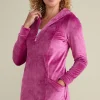 Dixie Velour Zip Hoodie Tunic