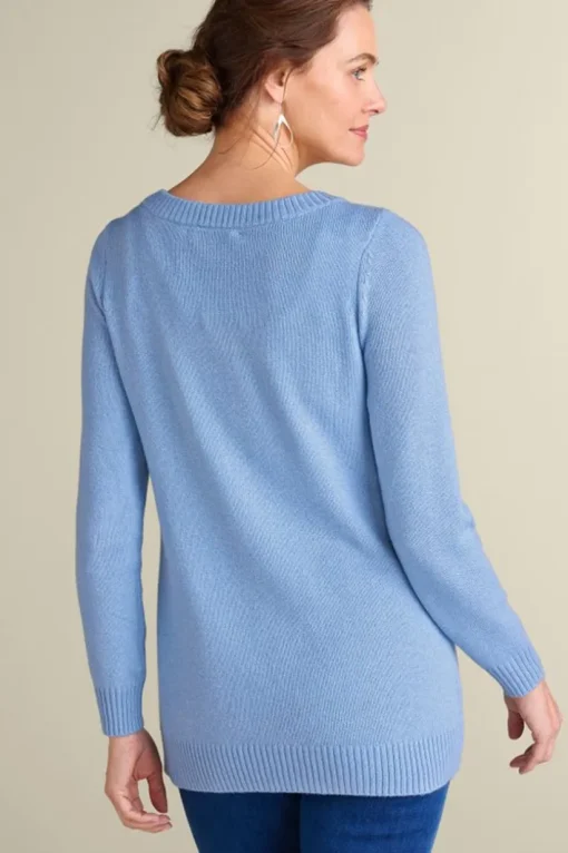 Draya Eyelash Snowflake Sweater