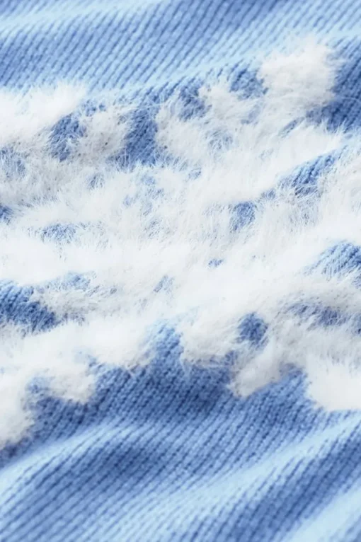 Draya Eyelash Snowflake Sweater