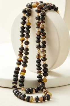 Ebony Beaded Necklace