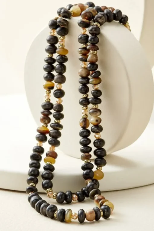 Ebony Beaded Necklace