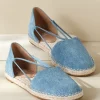 Eileen Fisher Lee Denim Stretch Espadrille