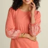 Embroidered Parisian Poet Top