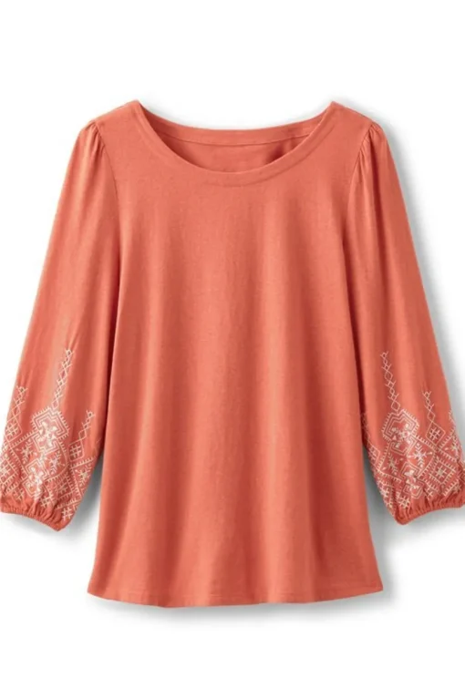 Embroidered Parisian Poet Top