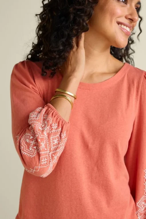 Embroidered Parisian Poet Top