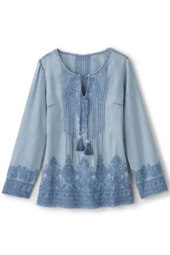 Emily Embroidered Tencel™ Top