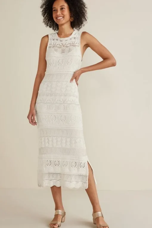 Erica Crochet Midi Dress