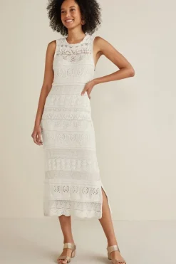 Erica Crochet Midi Dress