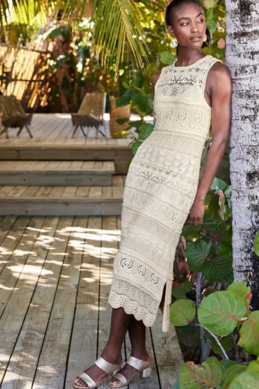 Erica Crochet Midi Dress