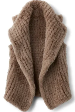 Faux Fur Draped Vest