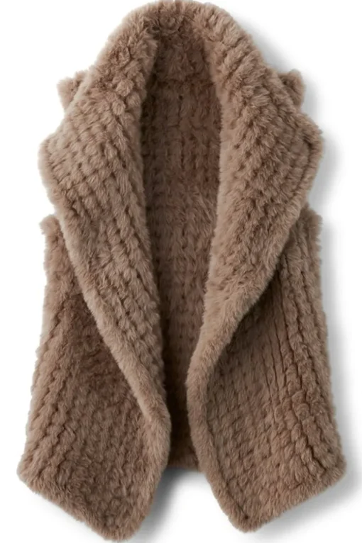Faux Fur Draped Vest